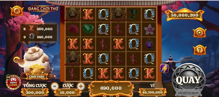 Điểm nổi bật của slot mèo tài lộc Go88 